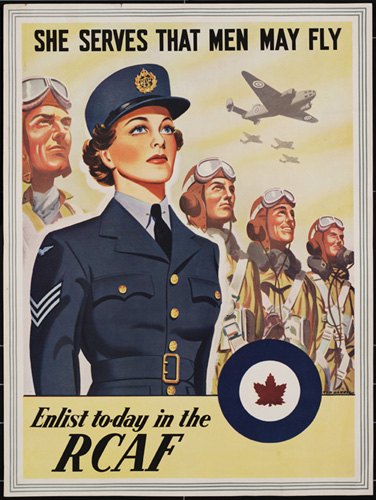 She serves that men may fly : Enlist today in the R.C.A.F.
