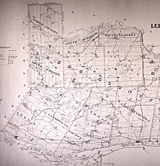 Map of Leeds County