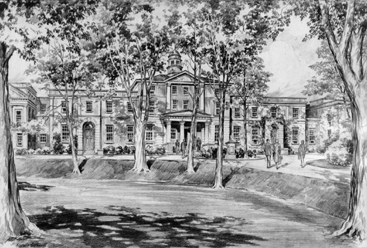 Sketch of Arts Building (1961)