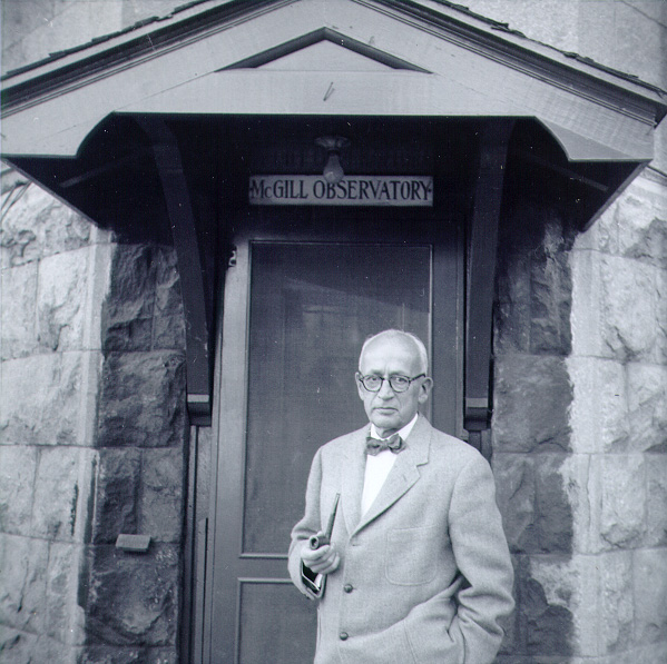 MacLeod in front of the Observatory