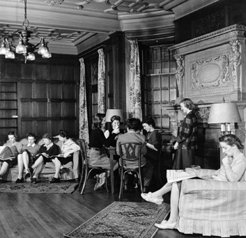 Students in lounge