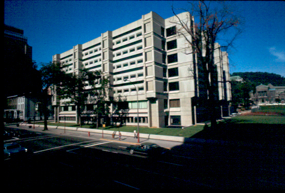 The McLennan Library was constructed at the northeast corner of Sherbrooke and McTavish between 1967 and 1969 by the firm Dobush, Stewart, and Bourke, the designers of the Stewart Biological Sciences and Ernest Rutherford Physics Buildings. It stands on the site of what was once Jesse Joseph's mansion named Dilcoosha, meaning the Heart's Delight in Hindustani. This exotic abode, which was a COTC headquarters during World War I and after that was the home of the McCord museum for many years, was built in 1864 and demolished in 1955 due to the structural failure of one of its walls.

The massive, seven-storey reinforced concrete structure that is McGill's largest library was named in honour of Isabella McLennan who had given McGill a fortune with which to purchase books, a need that will never be satisfied. McLennan Library, located just south of the modern part of Redpath Hall and connected to it by a bridge hallway, has an outer shell consisting of identical precast concrete panels that are attached to a reinforced concrete frame. The main entrance to McLennan is at the south end of Redpath's concrete terrace; it replaced the stairs that went from the terrace to Sherbrooke. All traffic between floors is controlled by the central stairwell and elevator core. This allows each floor to allocate a maximum amount of space to book stacks and reading areas which, for the most part, are open to the students. The first floor, which is actually one below the main entrance level, houses the McGill Archives and the fascinating collections of the Rare Books and Special Collections. The principal entrance level, actually on the second floor, contains the circulation desk, the reference area, and library administration.

The only decoration of this massive edifice is the repeating pattern created by the concrete exterior. The prefabricated concrete exterior blends well with the newer Samuel Bronfman Building across McTavish. The colour and texture of the durable concrete integrate McLennan with the rest of the campus. The interior has a calm quiet air which, combined with soft lighting, facilitates studying without distraction.