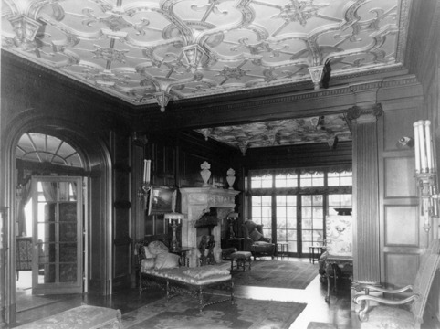 Hall & fireplace