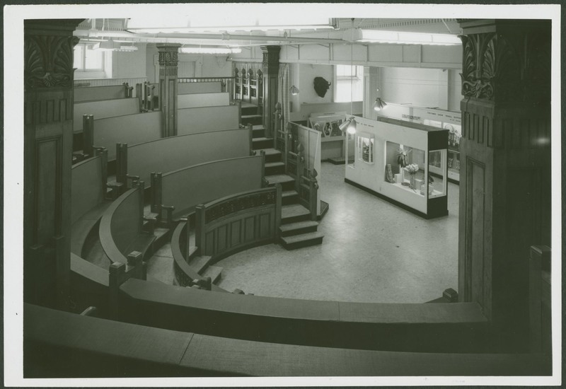 Lecture hall of Redpath Museum before the installation