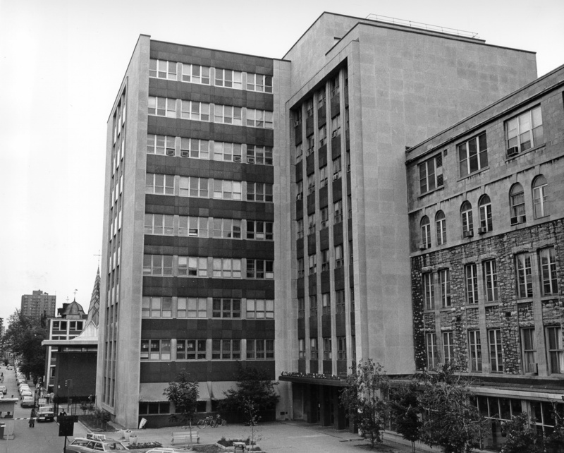 McConnell Engineering Building view from campus