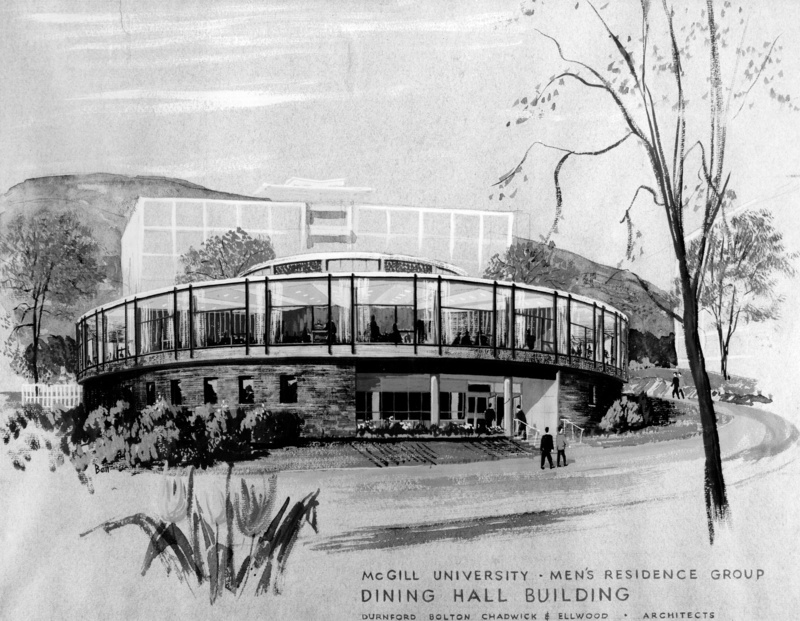 Sketch of Bishop Mountain Hall