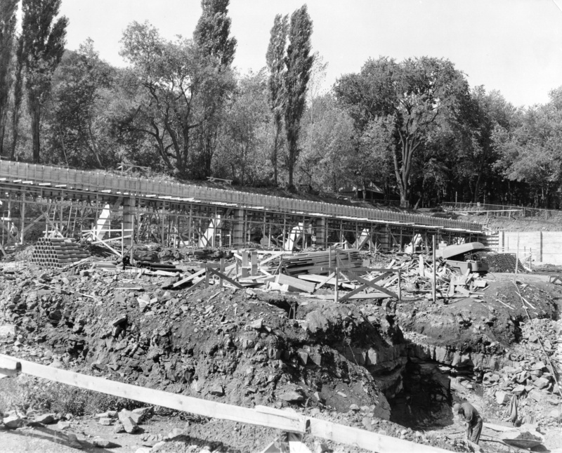Construction of Winter Stadium