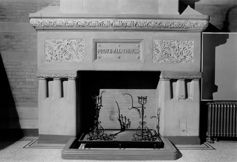 Fireplace close up