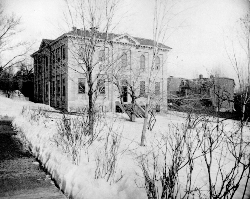 Old Medical Building in winter