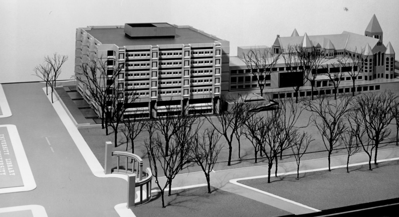 Model of McLennan Library Building