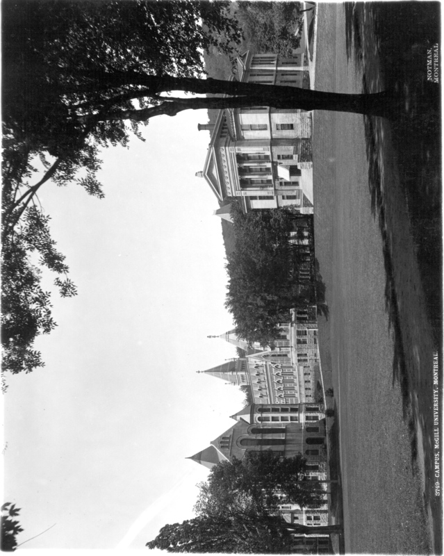 Campus with many trees - Notman Archives (1935)