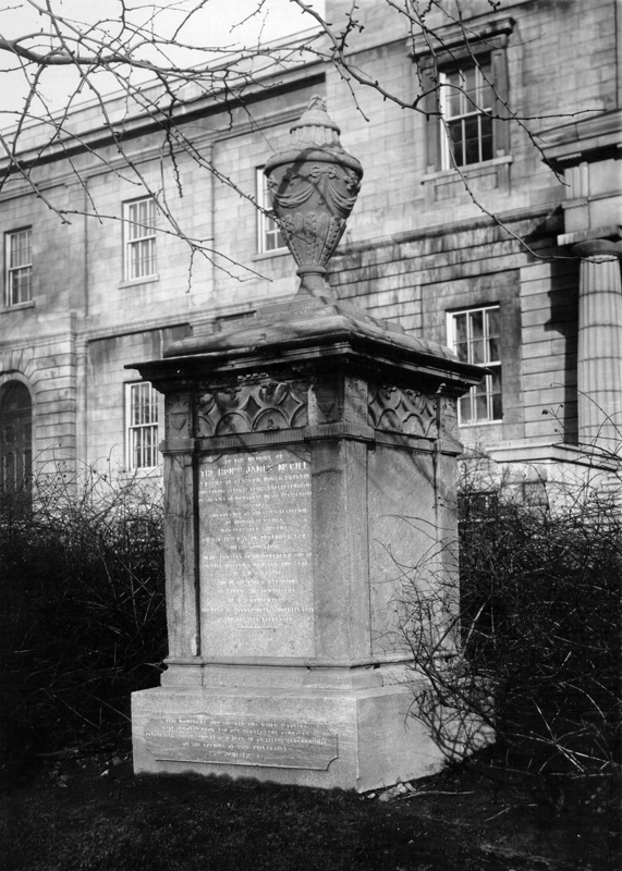 McGill's Tomb with Ginkgo tree (1950's)