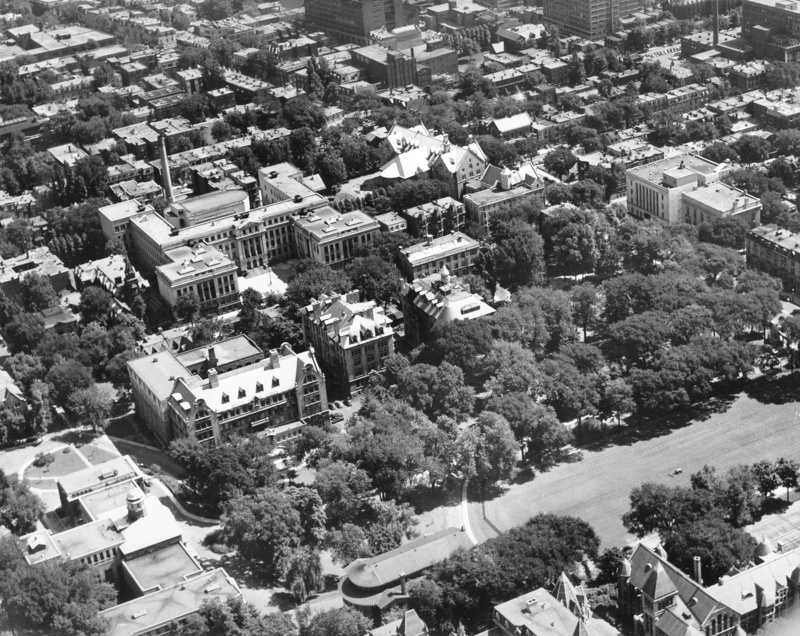 Aerial of east campus (1956)