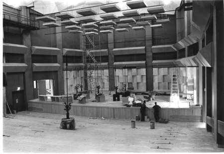 Interior - Maurice Pollack concert hall nearing end of construction