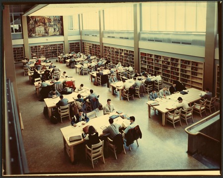 Interior of Redpath Library 1952 extension