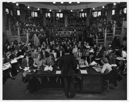 Lecture in Redpath Museum Because There is No Room in the Arts Building of McGill University
