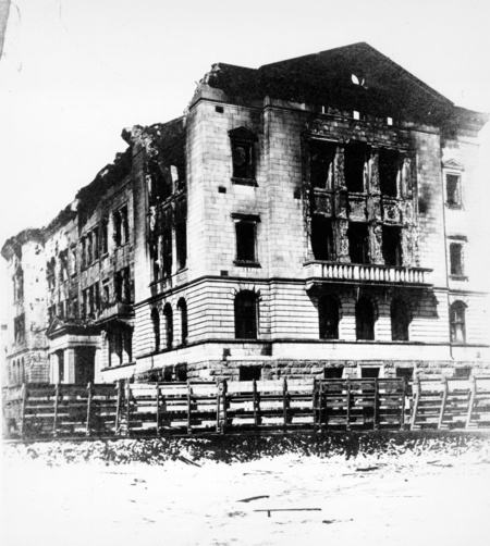 Old Macdonald Engineering after the fire