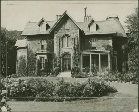 Braehead was built in the English Gothic style by James Brown in 1861 for Orrin S. Wood, the manager of Allan's Montreal Telegraph Company. It is still located at the top of McTavish Street and was constructed of Montreal limestone taken from the demolished house of Simon McTavish which previously occupied the site. In 1879, Wood sold the house to Matthew H. Gault, who lived in it for many years before giving it to the army as a convalescence hospital for disabled soldiers. George H. Duggan bought Braehead in 1929 and occupied it until 1944, at which time he donated it to McGill with the proviso that he would live there until his death. In 1946, after Duggan had passed away, McGill's School of Commerce (now the Faculty of Management) moved in. Since the faculty already had possession of Purvis Hall, next door, a passage was constructed between the two houses. In 1975, Braehead underwent a general renovation and in 1977 it was allotted to the Faculty of Education which needed more room. This faculty still occupies the old Gothic mansion which has not changed its appearance much, even after so many years.