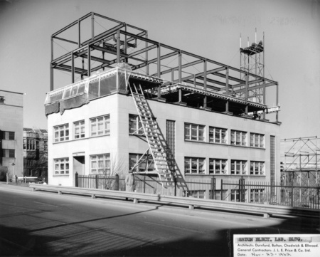 Eaton Electronics Laboratory Building under construction