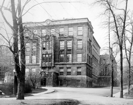 In 1872, McGill erected a building just east of the Arts Building for the Faculty of Medicine. It had a neo-Classical facade and was built of Montreal limestone and so blended very well with the rest of the campus. To accommodate the Faculty of Medicine's growing enrolment and needs, the Medical Building was expanded in 1885, 1894, and 1900, creating, in the end, a long structure of many sections. On April 16, 1907, fire broke out in the Medical Building and all but the 1894 extension was destroyed including many valuable papers and records. Fortunately, Lord Strathcona, always a friend to the University in times of need, immediately offered to erect a new structure on a new site for the homeless faculty. This edifice, named the Strathcona Medical Building, still graces the campus today.

McGill's Department of Biology had outgrown its quarters in the 1920s and so, in 1922, McGill commissioned the firm of Ross and Macdonald to erect a new Biology Building on the site of the Old Medical Building, which had burned. The new Montreal limestone building was more functional than ornamental, but the McGill crest placed over the main entrance was capped by a frog to signify the purpose of the structure. To the west of the Biology Building a small brick structure was constructed to serve as the animal house; a conservatory was erected to the north.

In 1965, the Department of Biology required more modern labs and facilities and still more space. McGill responded to this need by building theStewart Biological Sciences Building on Dr. Penfield Avenue. Shortly after this, Old Biology Building was renovated to become the present James Administration Building, named after F. Cyril James, one of McGill's principals. It now houses the Department of Physical Resources and the offices of the principal, vice-principal, registrar, and cashier. The animal house has been converted into the Department of Admissions, and the conservatory has been dismantled.