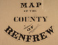 Map of the county of Renfrew