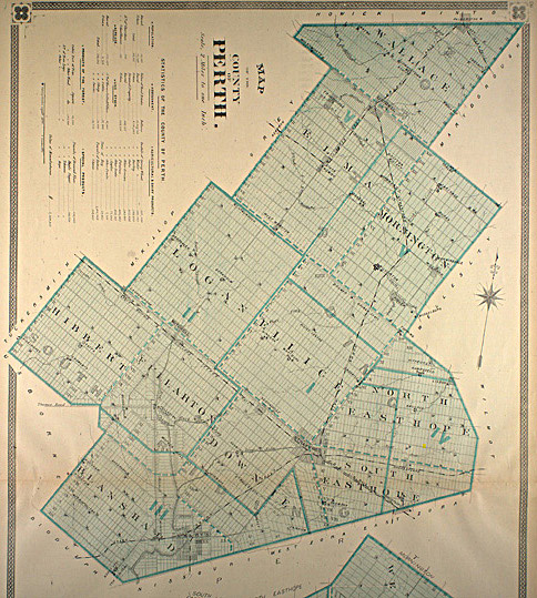 Map Of Perth Ontario The Canadian County Atlas Digital Project - Map Of Perth County