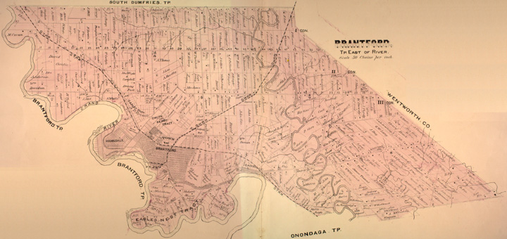 Map of Brantford East Township