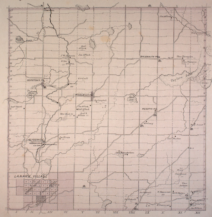 Map of Lanark Township