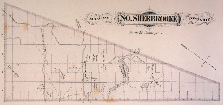 Map of Sherbrooke North Township