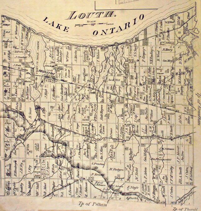 Map of Louth Township