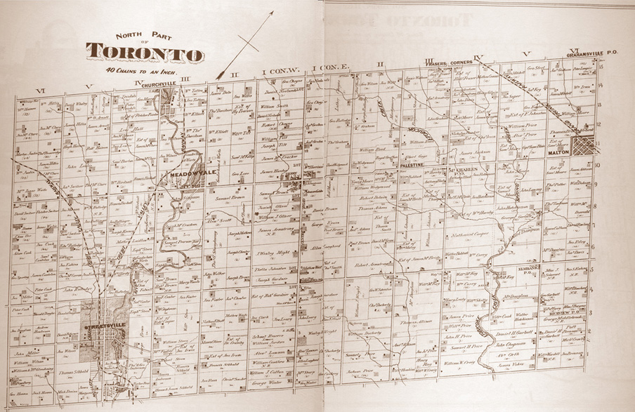 Map of Toronto North Township