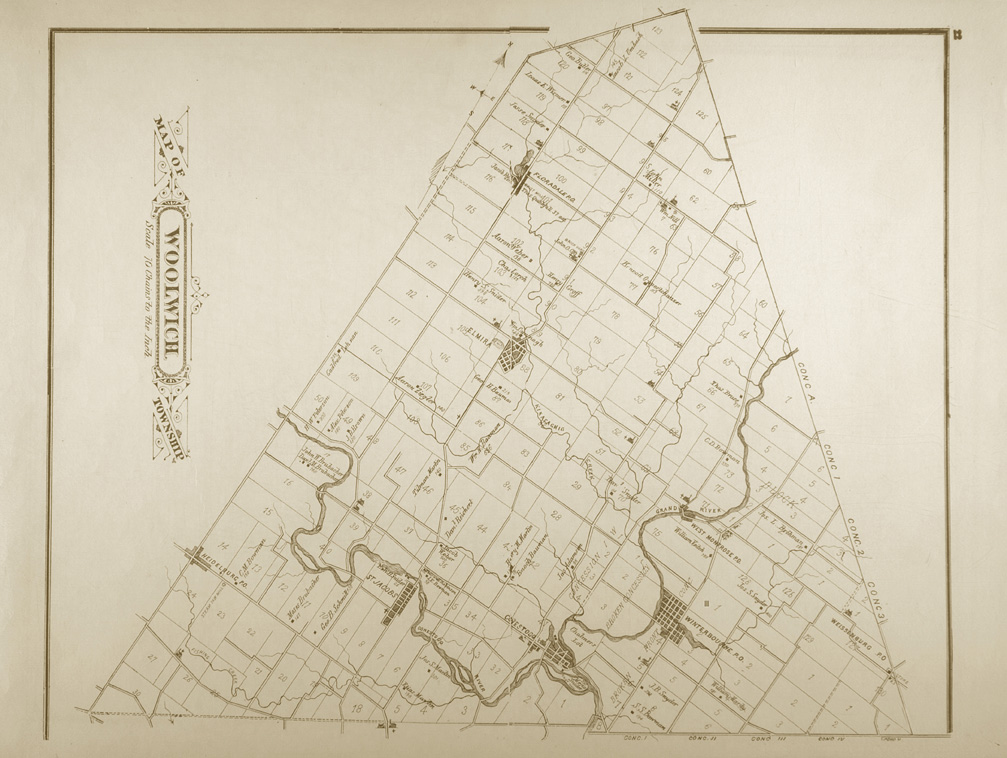 Map of Woolwich Township