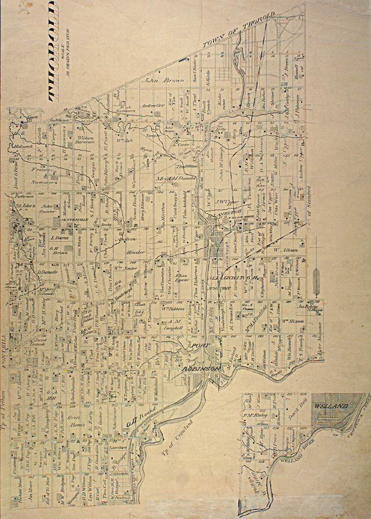 Map of Thorold Township