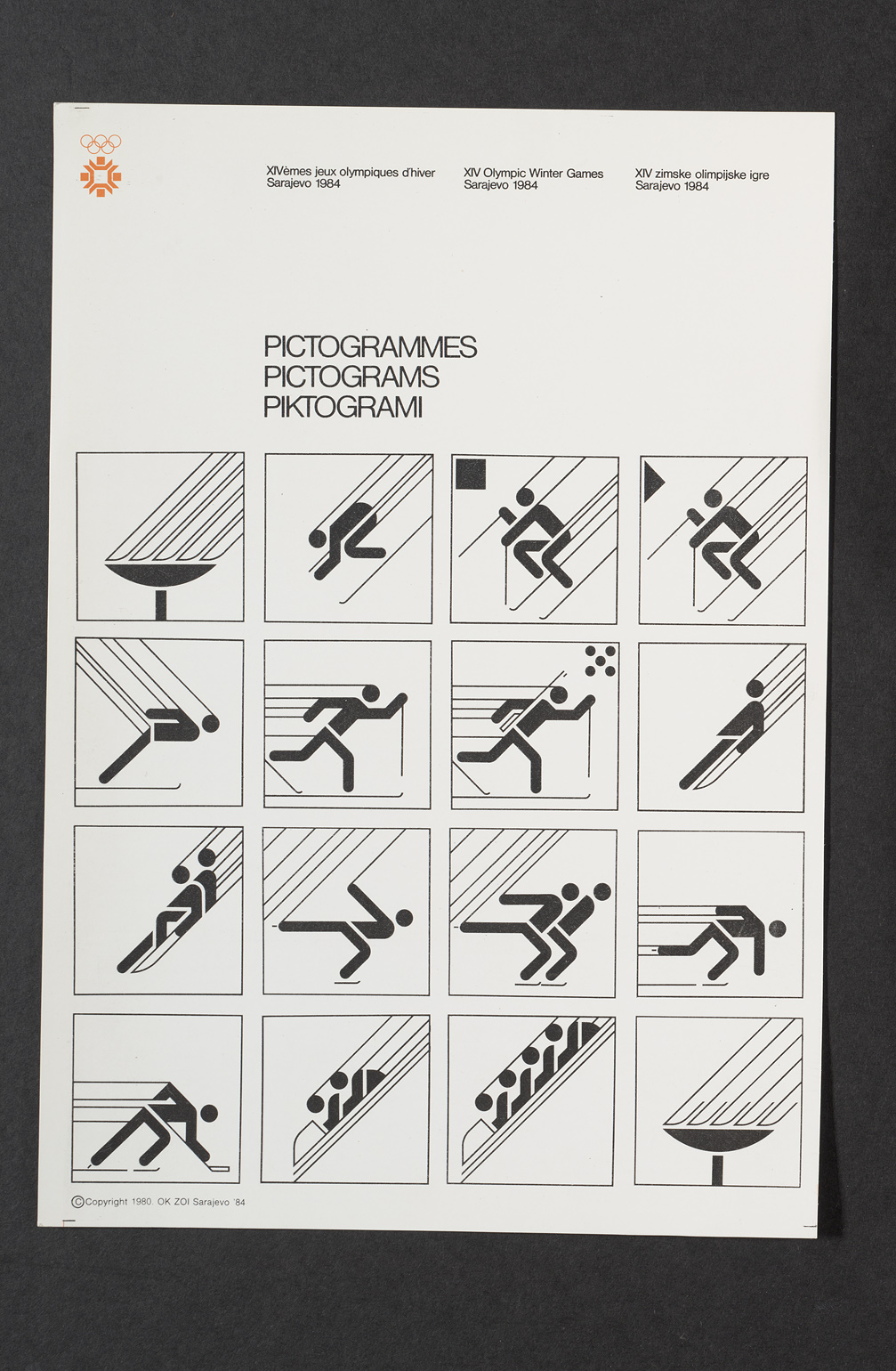 Sarajevo Winter Olympics — | Pictogram design, Olympic icons, Graphic ...